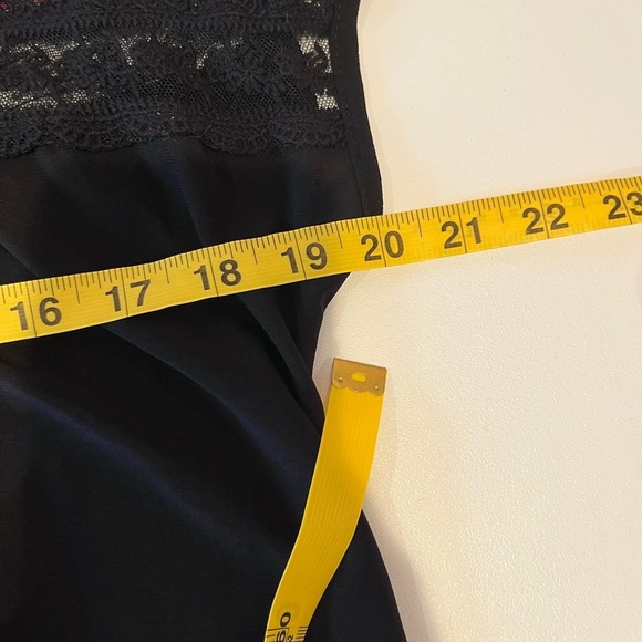 Y2K Faith & Joy Black Mesh Floral Sleeve Top Blouse whimsical goth feminine 90s - Picture 8 of 8